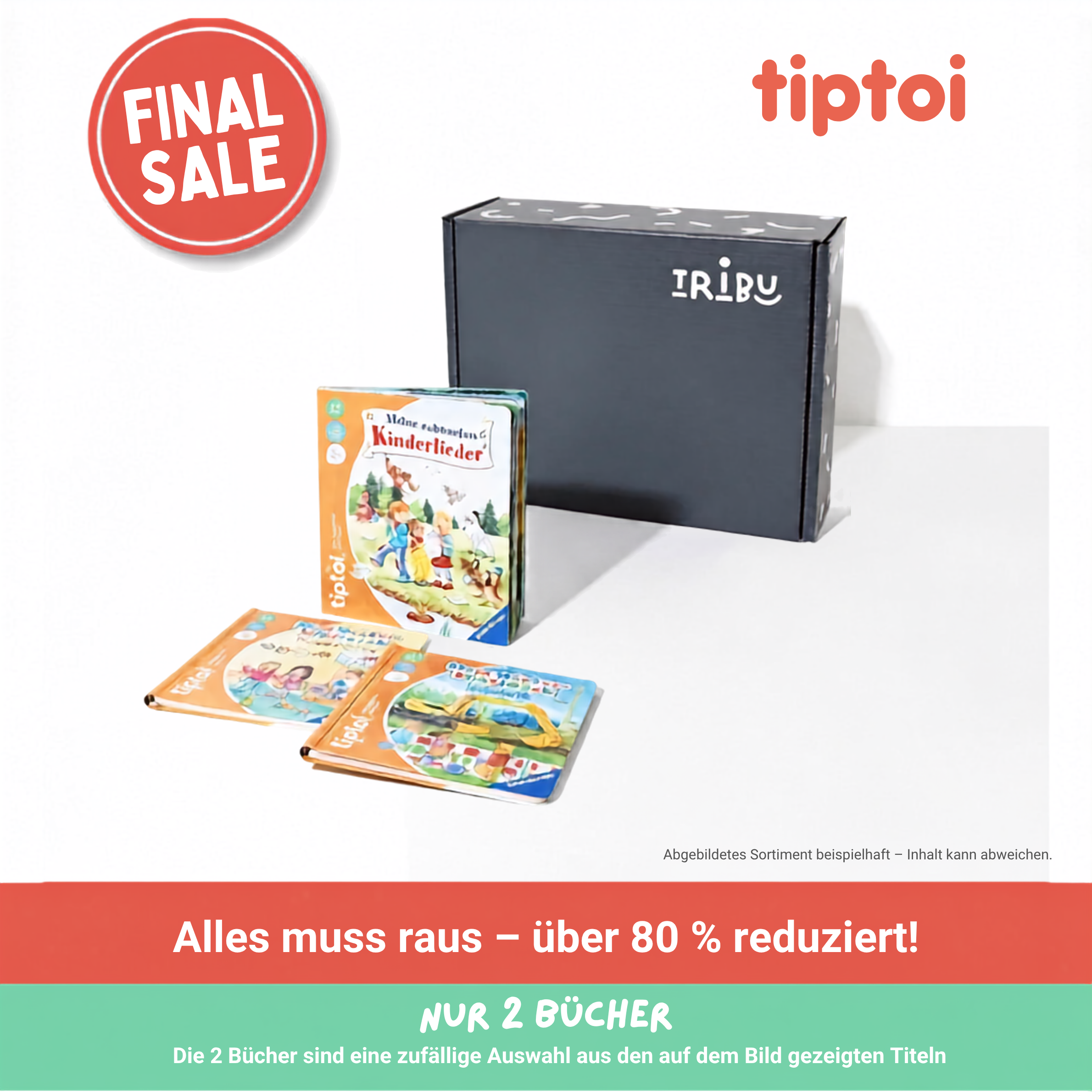 Tribu Box „tiptoi" – 36+ Monate – 2 Bücher (OHNE Stift)