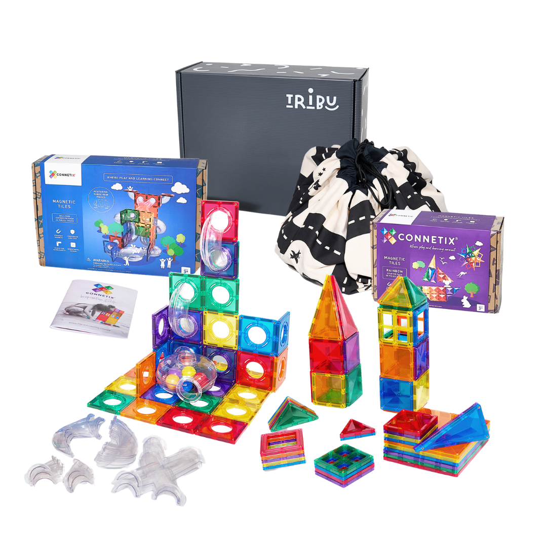 Tribu Box „Connetix" – 36+ Monate – Magnetisch bauen, grenzenlos gestalten