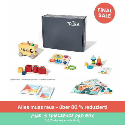 Tribu Box „Einhörnchen" – 27+ Monate – Restposten: mind. 5 Spielzeuge