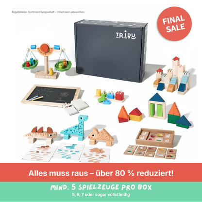 Tribu Box „Waschbär" – 30+ Monate – Restposten: mind. 5 Spielzeuge