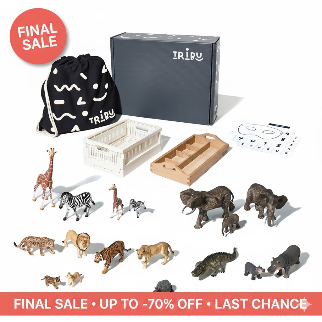 Tribu Box „Schleich SAFARI" – 36+ Monate – Entdecken, Staunen, Geschichten erfinden